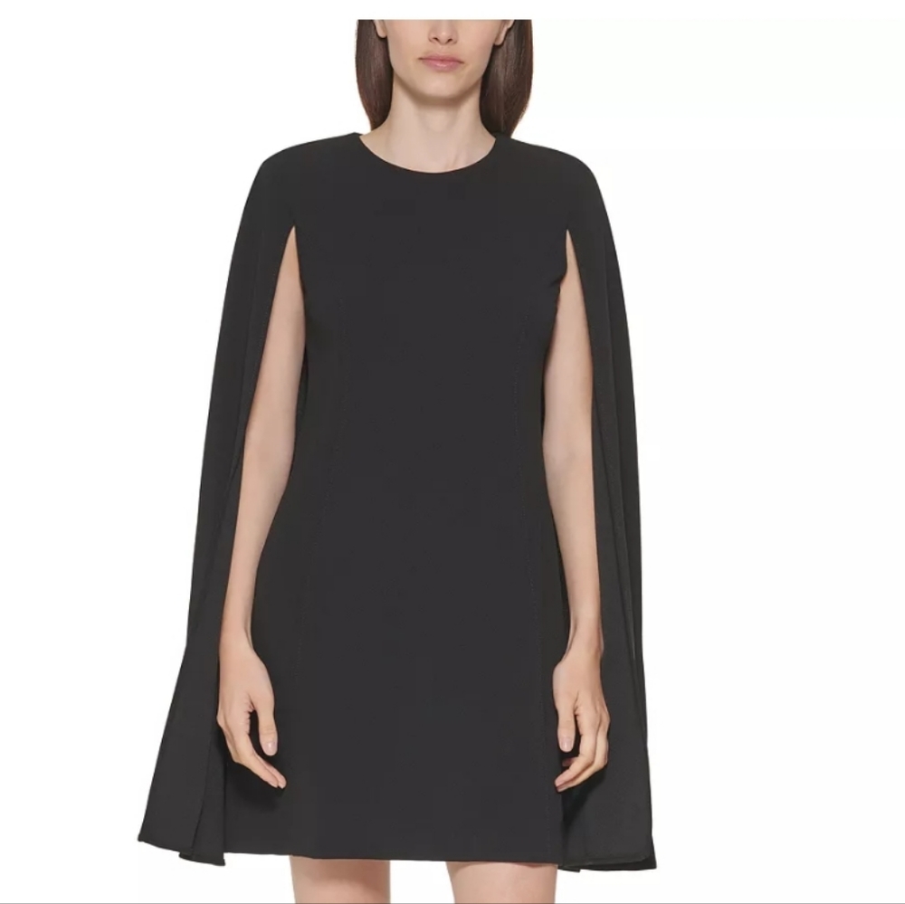 NWT- Calvin Klein Mini Cape Dress